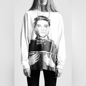 R13 Elvis Mugshot Sweatshirt Medium Size medium.